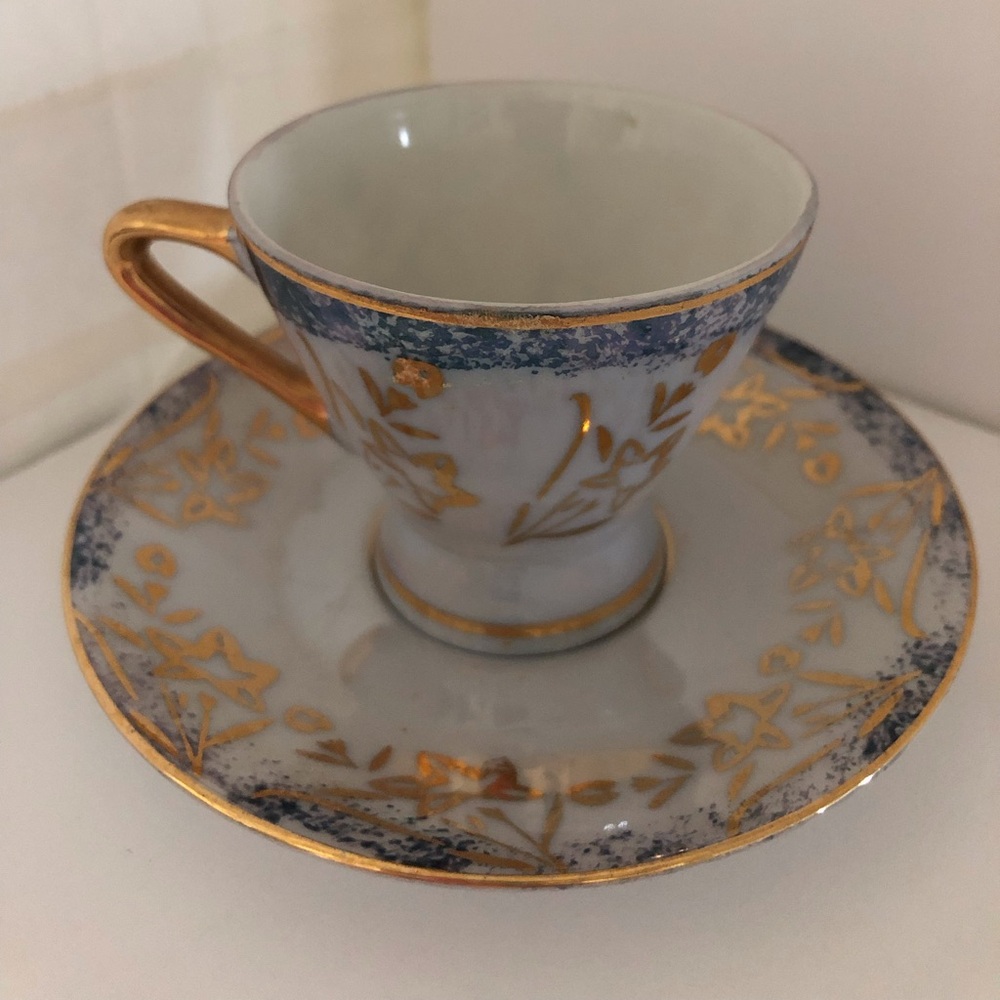Vintage Richard Japan Demitasse Footed Cup and saucer